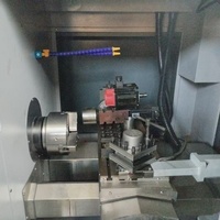 Tour CNC horizontal à haute stabilité avec diamètre de rotation maximal de 300 mm, contrôleur FANUC, tour CNC de haute précision à 3 axes, modèle de bureau