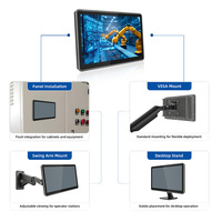 Carcasa Industrial para Panel PC con Pantalla, Sin Ventilador, Linux, IP65, 13.3 Pulgadas, Panel Táctil Inteligente Industrial, RS485