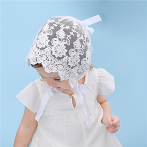 Cappello alla Moda per Bambina, Berretto in Pizzo per Bambini, <span class=keywords><strong>Cappellino</strong></span> per Neonati, Cappello per Battesimo - Product Image 4