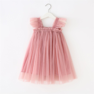 Robe de fille en Tulle à manches évasées pour enfant en bas âge, Logo personnalisé RTS - Product Image 4