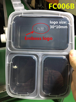 Conteneurs d'emballage alimentaire à emporter pour micro-ondes 32oz, ensemble de conteneurs de stockage alimentaire en plastique à 3 compartiments