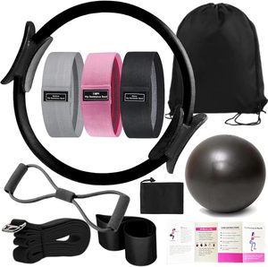 Kit di Pilates Essentials Kit di Pilates Yoga Pilates per gli allenamenti a <span class=keywords><strong>casa</strong></span> con anello di Pilates e Set di palle Booty band figura 8 bande Yoga - Product Image 1