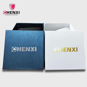 Caja para Reloj Chenxi, Diseño de Cubo Azul con Tapa Abatible, Empaque de Alta Calidad, Empaque de Papel para Reloj Chenxi, Empaque de Regalo de Lujo - Product Image 1