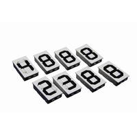 Modul Tampilan Digital Tujuh Segmen untuk Tanda Jam Kerja dengan Font Digital Tujuh Segmen, Warna Putih di Latar Belakang Hitam, Perlindungan IP65