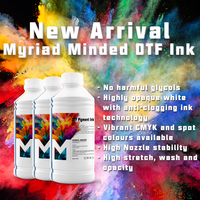 Encre éco-solvant DTF Myriad Minded pour impression de haute qualité, encre pigmentée DTF à base d'eau pour imprimante DTF, encre de transfert DTF pour Epson