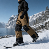Pantalons de ski imperméables et respirants pour hommes, pantalons de snowboard pour adultes