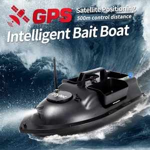 Flytec V010 GPS positionnement intelligent 40 points de localisation 3 trémies avec charge 2KG retour automatique <span class=keywords><strong>bateau</strong></span> d'appât de pêche à la carpe - Product Image 1