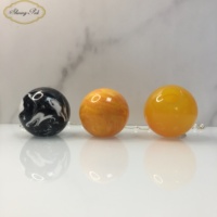 Vente en Gros Bouchons et Capots de Bouteille de Parfum Colorés en Résine d'Agate Ronde de Luxe pour Bille, 50mm, 38mm, 35mm