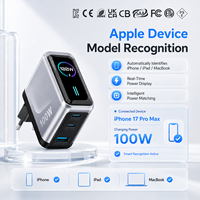 Chargeur de téléphone intelligent KYT 100W Gan Ai avec affichage numérique