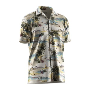 Camisa Hawaiana de Secado Rápido con Botones y Estampado Floral, Talla 2XL, para Playa, Verano, Tejido Transpirable, Manga Corta, Pantalones Cortos - Product Image 3
