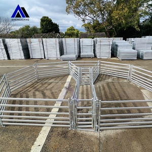 Bền Mạ Kẽm Kim Loại Thép Động Vật Hàng Rào Chăn Nuôi Corral Bảng Điều Chỉnh Dê Cừu Bút Bảng/Gia Súc Sân Ngựa Sân Tấm - Product Image 2