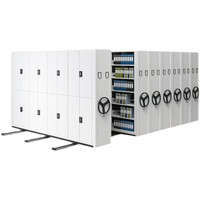 Système d'archivage manuel pour bibliothèque, armoire compacte intelligente en acier pour salle d'archives, compacteur de dossiers mobile, armoire compacte en acier pour banque