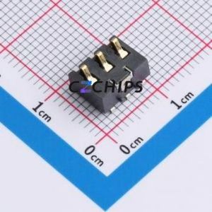 GT-BTP30003-0680A-016A Blade/Spring Contact Battery Connector SMD,P=3mm Connector Spring Contact Type 3mm 3P Horizontal Mount - Product Image 1