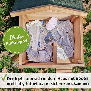 <span class=keywords><strong>Maison</strong></span> de <span class=keywords><strong>hérisson</strong></span> à l'épreuve de l'hiver avec sol et toit résistant aux intempéries, parfaite pour l'hibernation et comme <span class=keywords><strong>maison</strong></span> de nidification pour <span class=keywords><strong>la</strong></span> famille des hérissons - Product Image 6