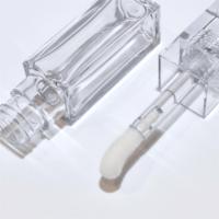 Tubes à gloss à lèvres vides transparents de 6,5 ml et 10 ml avec un grand pinceau, logo personnalisé, tubes à blush cosmétiques et emballage