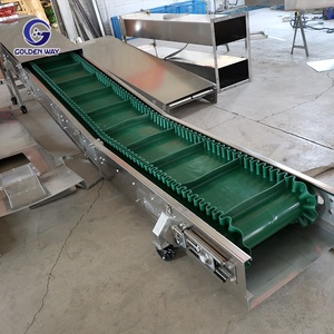 Paslanmaz Çelik <span class=keywords><strong>PVC</strong></span> Kauçuk Bantlı Konveyör Sistemi Gıda Üretim Tesisi Taşımacılığı için Ayarlanabilir Yatay Eğri - Product Image 5