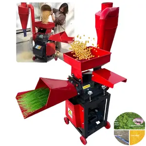 Moulin à marteaux multifonctionnel pour l'alimentation animale/humide Machine à couper les paillettes d'herbe à moteur diesel et broyeur