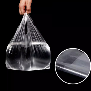 Custom Thank You Reusable Soft HDPE Plastic for Shopping Bags with Vest Handle for Supermarket and Grocery Use Custom Logo