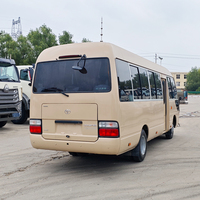Mini-bus Coaster à moteur diesel, transmission manuelle, toit plat, d'occasion, 28 places, bus urbain