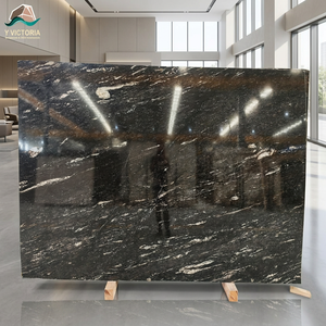 Natural Cosmic Marble Black Dazzling <b>WHite</b> Veins for Modern Luxury Feature Walls High-End Commercial Outdoor Kitchen Villa - Product Image 1