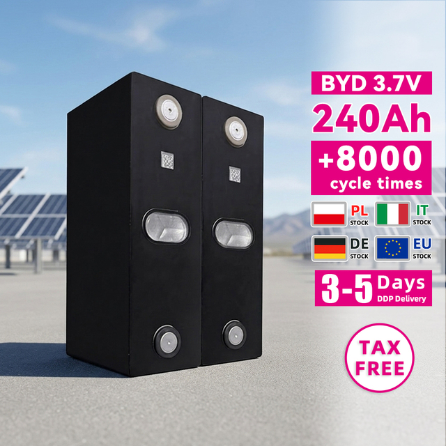 Grade a BYD 3.7V 240Ah NCM Battery Deep Cycle Lithium Ion Prismatic Cell for Electric Vehicle Golf Cart Solar