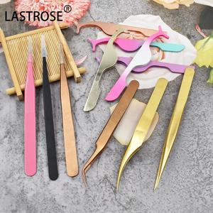 Top Sale <b>Lash</b> Tweezers Case 3pcs Eyelash Applicator Tools Set Gold Pink White Black <b>Lash</b> Tweezers Set With Private Logo - Product Image 5