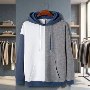Sudadera con Capucha para Hombre SMART SHINE ENTERPRISES, Felpa Sólida, Corte Regular, Informal, Tejido de Poliéster/Algodón, Impermeable y Transpirable - Product Image 1