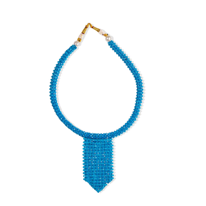 Bohemian Blue Handmade <b>Thread</b> <b>Beads</b> Long Mala Necklace for Women Ethnic Jewelry for Party Wear and Traditional Style - Product Image 2