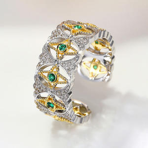 Boucles d'oreilles clous géométriques vintage en alliage plaqué or avec zircon, bijoux de fête pour femme, sertissage clos rond brillant - Product Image 5