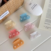 Pince à cheveux mini en acétate multicolore personnalisée UME avec fleurs de marguerite, accessoires de mode pour filles