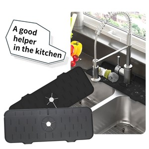 Protector de Salpicaduras de Silicona para Grifo de Fregadero, Juego de 2, Color Gris, Protector de Salpicaduras de Agua para Fregadero, 2022 - Product Image 5