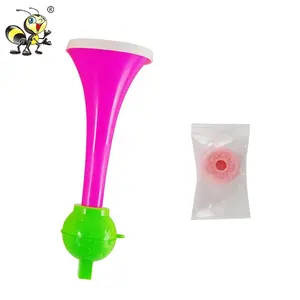 Shantou Confectionery Cheap Mini Vuvuzela Football Whistle Toy Candy