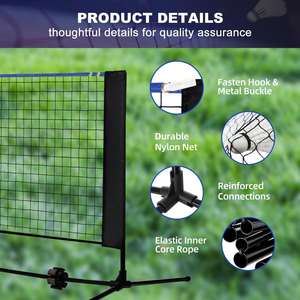 Reti da <span class=keywords><strong>Badminton</strong></span> portatili per sport all'aria aperta regolabili in <span class=keywords><strong>altezza</strong></span> per il Tennis <span class=keywords><strong>Badminton</strong></span> pallavolo - Product Image 3