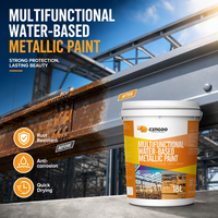 Peinture métallique à base d'eau antirouille, revêtement métallique anticorrosion pour structure en acier, pont, ponte de navire, séchage rapide, usine OEM