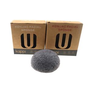 <span class=keywords><strong>Esponja</strong></span> <span class=keywords><strong>Konjac</strong></span> Premium con logotipo personalizado, limpiador <span class=keywords><strong>Facial</strong></span> de carbón de bambú hecho de seda, herramienta cosmética - Product Image 1