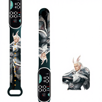 Montres numériques à LED de dessin animé à la mode Enfants Filles Garçons Écran tactile Étanche Décontracté Étudiants Montre-bracelet