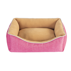 Wasch barer abnehmbarer Bezug Wasserdichtes Leinen Umwelt freundliches Haustier bett für Katzen Quadratisches Hunde bett - Product Image 6