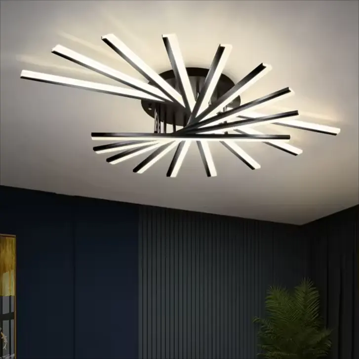 Nuovo soggiorno camera da letto lampada da soffitto personalizzato rotante casa sala da pranzo luce da soffitto