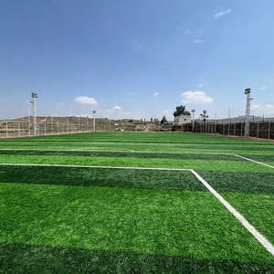 高密度合成屋外人工芝カーペットソフトグリーン芝ガーデン & サッカーフィールド耐火防水 - Product Image 6