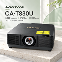 Projecteur de projection laser 3LCD CAAVITS 8300 Ansi Lumens WUXGA pour la numérisation des objets de musée et les signalétique numériques