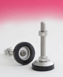 Perno de Nivelación Serie HARMONIE HCR (Caucho de Cloropreno Pesado) con Acabado de Cromato Trivalente, Rosca Métrica, Grado Estándar - Product Image 2