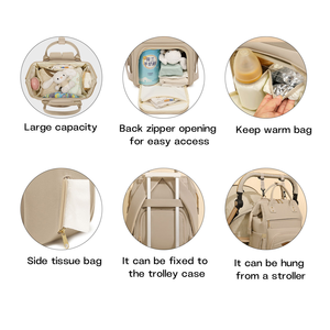 الأم ، حفاضات الأطفال ، منظم صندوق حفاضات عملي وأنيق - Product Image 2