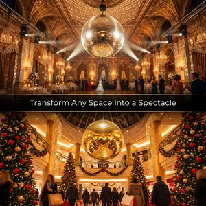 Vente en gros de grandes boules miroir disco de 100 cm pour fêtes, événements, discothèques, intérieur, maison, <span class=keywords><strong>DJ</strong></span>, vitrines de magasins, décoration de mariage suspendue - Product Image 4