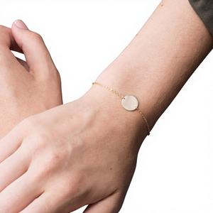 Pulsera Unisex EManco de Acero Inoxidable Electrochapado con Letras Personalizadas, Diseño Exclusivo, Regalo de Moda para Parejas - Product Image 1