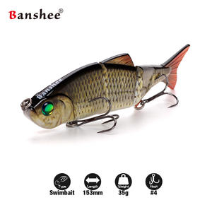 XINV VMJ04-6 OEM/ODM Usine 153mm/35g #4 Crochet 4 Sections Articulé <span class=keywords><strong>Leurre</strong></span> Swimbait Dur <span class=keywords><strong>Leurre</strong></span> De Pêche - Product Image 3