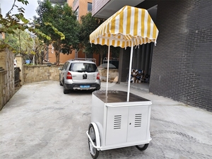 Vélo de vente ambulante pour glaces et gelatos, chariot à glaces, chariot à café mobile - Product Image 6