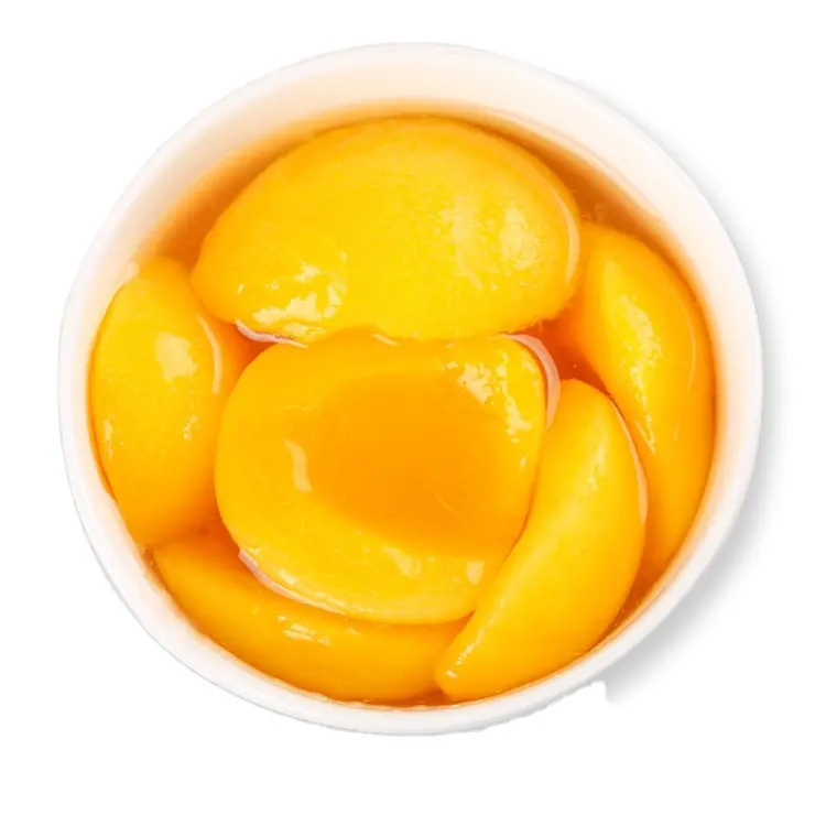Canned yellow peach in light Syrup canned peach halves