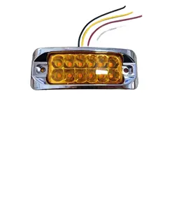 Moxi Iol Phổ Xe LED Xe Tải 12V 24V 4Inch 12LED LED Side Đánh Dấu Nhấp Nháy Ánh Sáng Xe Tải LED Ánh Sáng Trailer Đèn