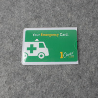 Porte-cartes de crédit en plastique pvc transparent de haute qualité Offre Spéciale personnalisé