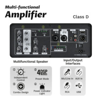 Altavoces Coaxiales Accuracy Pro Audio WK08D5 de 8 Pulgadas, Sistema de Altavoces Autoamplificados Portátiles PA